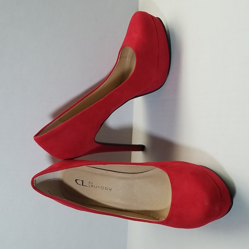 CL by Laundry Red Platform Stiletto Heels